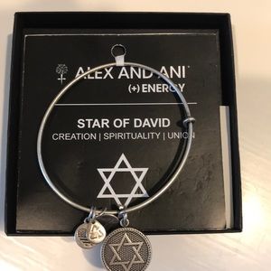 Alex and Ani “Star of David” silver bracelet